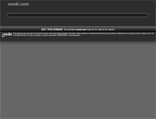 Tablet Screenshot of coodi.com
